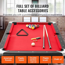 VEVOR Foldable Billiards Table Set 6.3ft Red Cloth