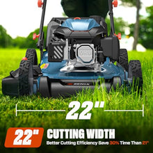 SENIX 201cc 22" 3-in-1 Variable Speed Self Propelled Gas Lawn Mower