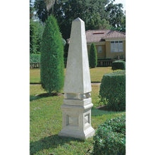 Design Toscano Neoclassical Obelisk Grand Garden Statue Ancient Ivory