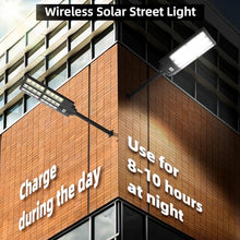 UCGG Solar Street Light Outdoor Waterproof, 6500K 1500W Motion Sensor Light Dusk to Dawn, 200000LM Parking Lot Wall Light with Remote Control, Wide Lighting Angle LED Flood Lights for Yard, 2 Pack