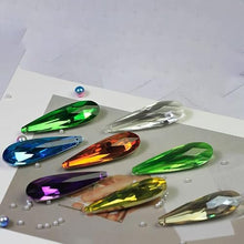 JUIYU Garden Suncatchers 76mm Crystal Mesh Shape Prism 100 Pieces Pendant Parts for Curtains Handmade Pendant Necklaces