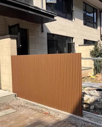 ENHEN Semi-Open Screen Decorative Panel Outdoor - 6ft Height, Heavy Duty Backyard Deck Railing Wood Plastic Composite, Wall Panels for Interior Wall Decor(388.8cmx183cm/12.8ftx6ft)