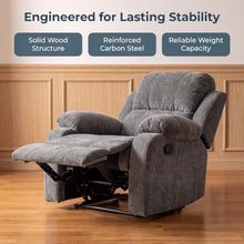 Trygoal Manual Single Lounge Recliner Chair with Adjustable Backrest, Gray