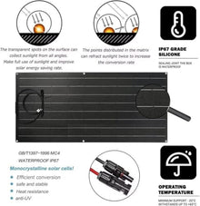 KZZAAO 800 Watt Flexible Solar Panel for RV, 2 × 400 Watt 12 Volt Solar Power Panel Kit Photovoltaic Module Monocrystalline Solar Panels