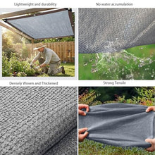 PIPRE Sun Shade Sail,38'x 48' Heavy Duty UV Protection Beach Shade Canopy Wind Sail,Tear and Rust Resistant Patio sail Shade for Yard Deck Lawn Garden Rectangle Sunshade(Gray)