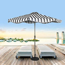 3WWWQMAA8 9ft Patio Umbrella, Market Table Canopy Umbrella with Crank and 8 Ribs, Outdoor Deck Parasol Sun Shade Waterproof, Protective (Color : Black) (Red) (Black)