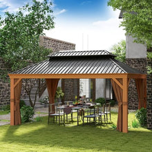 Jolydale Sonegra 10' x 12' Permanent Hardtop Gazebo Brown7
