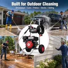 Gas Powered Pressure Washer 3800 PSI, 2.5 GPM High Power Washer, 212CC Engine with 5 Spray Tips—Ideal for Houses, Driveways, Cars, and Concrete Surfaces