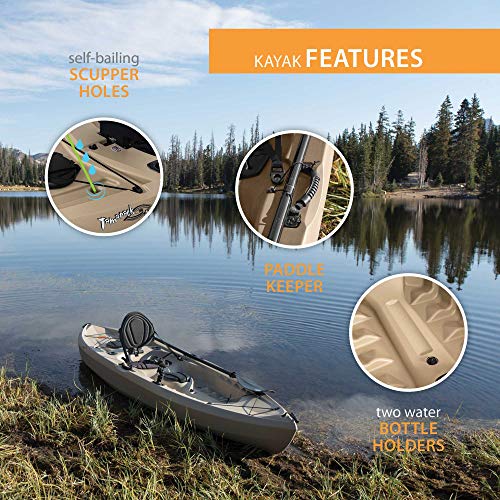 Lifetime 90806 Tamarack Angler 100 Fishing Kayak Tan