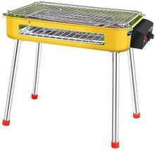 Barbecue Grill 2-in-1 Electric Charcoal Dual Purpose Grill Carbon Grill High Temperature Protection Disassembly with Replaceable Grill Grid Pan with Food-Grade Non-Stick Coating Easy