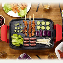 AFPSDLFJDLS Multi Function Household Electric Grills Griddles Hot Pot BBQ Machine Non Stick Pan