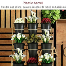 4-Tier Tall Plant Stand With Wheels, Heavy Duty Flower Cart With 16 Pcs