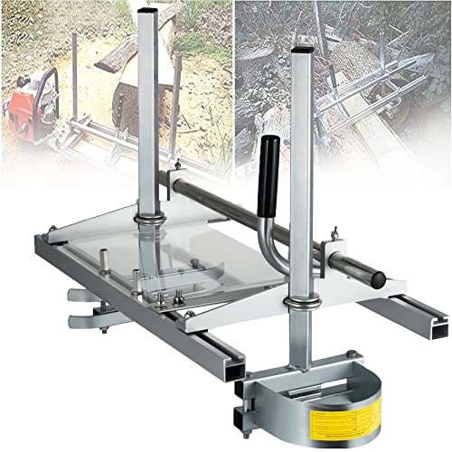 Qiokoith Chainsaw Sharpener, Portable Wood Board Router, Chainsaw Sharpening Tool, Portable 36 Inch Stainless Steel/Iron/Aluminum Guide Bar Chainsaw Router