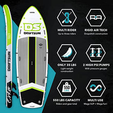 Driftsun Inflatable Paddle Board 12ft Extra Wide SUP Package Green