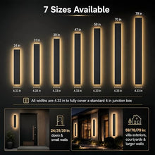 ZEOMLON 2 Pack 70in Outdoor Wall Light, 4.33in Wide LED Exterior Sconce