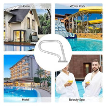 Pool Handrail Pool Stair Rail Pool Railings Pool Railings, Easy-to-Assemble Hand Grab Rail, 304 Stainless Steel Safety Grips for Inground Pool Entry