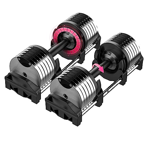 FF Finer Form Adjustable Dumbbells 5-32.5 LBs Chrome