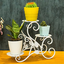 iumLeap Plant Stand Iron Flower Shelf Rack Home Floor-Style Living Room Flower Pot Shelf 3Layers Indoor Outdoor Garden Flower Stand