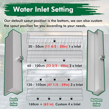 Flush Mount Overflow Water Fountain for Residential Commercial Aquarium Scenic Area Hote, Small/Large Outdoor Pond Waterfall Feature Accessories, Stainless Steel Water Flow Decor Platform