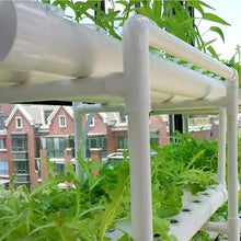 Indoor Hydroponics System Indoor Garden 108 Plant Sites Food-Grade PVC-U Pipes Hydroponic Planting Equipment, with Water Pump, Gift for Gardening Lover wyqdp240305