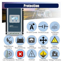 40A MPPT Solar Charge Controller 12V 24V Battery Voltage Max Solar Panel 100V Regulator with MT52 Data Monitor(Only Controller)