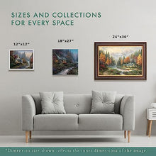 Thomas Kinkade Studios Victorian Garden II – Canvas Classics 12" x 16" (Classic Burl Frame)