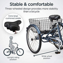 Schwinn Meridian Adult Tricycle Bike Slate Blue (24-Inch Wheels)