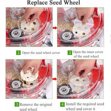 Fertiliser Spreader,Roller Corn Seeder,Garden Seed Planter Spreader,Handheld Seeding Machine,Lawn & Garden Spreaders,Planting Depth 3.5-7.8 cm,Different Specifications,7holes