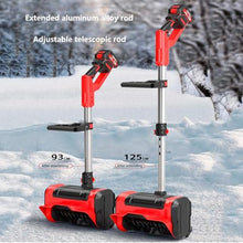 HYUIO Handheld Cordless Electric Snow Shovel,Cordless Electric Snow Blower,Electric Snow Thrower,with 2 Battery/Charger/The Length of The Pole Can Be Adjusted,B