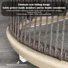 Apk i bc Balcony Rattan Study Rocking Chair, Strong Load Capacity, Suitable for Indoor Garden Use, Includes 1 Cushion and 1 Pillow(Blue,65 * 78 * 88CM)