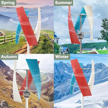 Portable Vertical Helix Wind Power Turbine Generator Kit,3 Blade Wind Generator Kit With Charge Controller For Marine RV Home(5000W,24V)