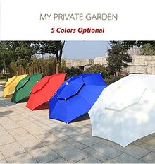 Umbrella Parasol,Sun Parasol Umbrella Garden Parasols Double Top Patio Umbrella, Outdoor Sun Shade for Beach/Pool/Garden Umbrellas Round Sunscreen, Water/-Resistant Market Umbrella