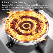 EliteBloom Commercial Gas Fryer,Stainless Steel Fat Fryer,with Basket and Lid,Freestanding Temperature Control,for Restaurant Home Fries Chip,6L+6L,6L