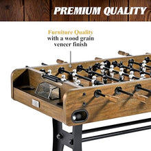 Barrington Billiards 58” Coventry Foosball Table Wood Grain / Black