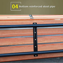 WZYPZFCL Outdoor Bench Bench,Outdoor Park Garden Benches Terrace Benches, Weatherproof Bench with Aluminum Legs and Anticorrosive Pine Wood, 2-Seater Bench (Pine 150Cm) (Solid W (Pine 150CM)