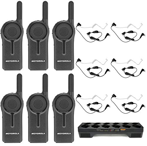 SR-Moto DLR1060 6 Channel Digital 900 MHz Business Radio with Headset & Charger 6 Pack