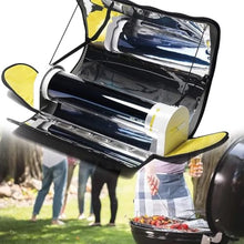 XIVUIFOI Portable Foldable Solar BBQ Grill - Smoke-Free Outdoor Oven for Camping, Picnics, Tailgating, Ideal for 3-5 People,Versatile for Outdoor Meals