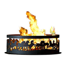 P&D Metal Works Mustangs Fire Ring Size: Medium