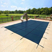 YARD GUARD Deck Lock Mesh Inground Pool Safety Cover 18'x36' Blue