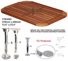 JZ Teak Table Top with Nautic Star Soft Corners 6 Sizes Marine Boat RV Caravan (TTR50120)