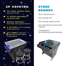 Creative Outdoor Distributor Full-Size Cocktail Arcade Machine 2 Player 412 Games 22" LCD Black