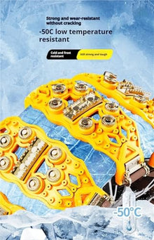 AZKVEUI Tire Chains Tire Chains Accessories Car Wheel Snow Safe Driving Chain SUV Winter Anti Slip Universal(Black 2pcs)