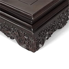 QUANGJN Pcs Plants Saucers Black Sandalwood Base Solid Wood Vase Buddha Statue Fish Tank Flower Pot Handicraft Ornament Base Bracket Plant Pot Saucers,