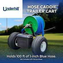 Underhill Hose Reel Trailer Cart Holder Caddy, Heavy-Duty, Industrial Quality for Golfing Greens, Holds Over 100 Feet of 1 Inch Hose, HC-TRL-100