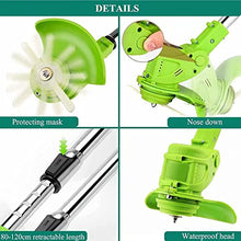 36V Lithium Battery Cordless Weed Electric Lawn Mower Push-Type Electric Gardening Tool Lawn Mower GINOLEI
