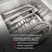 Fuego F27S-Griddle-B-NG F27S-Griddle-B 304SS Griddle Built-in Gas Grill, Stainless Steel