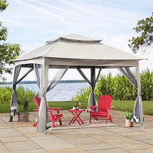 10.8' X Outdoor Pops Up Gazebo Party Pergola with Sheer Mesh Panel Curtains