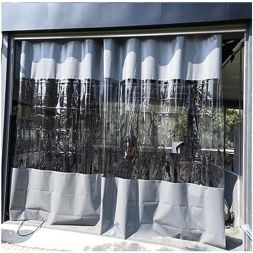 LWJQRSP Waterproof Transparent Gazebo Side Panels 3.5x2.2m Outdoor Curtains for Pergola, Patio, Carport, Canopy - Weather-Resistant Tarpaulin Cover