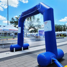 Mistcooling Inflatable Misting Arc Portable Mister with Pump and Blower Blue