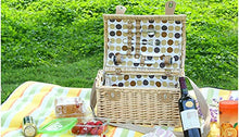 Storage Basket,Handmade Picnic 4 Person, Foldable basket-40x 28x23 cm